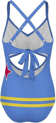 One-Piece Swimsuit Bermuda Flag Adjustable Strap Swimwear Beachwear Summer Beach Bathing Suits for Womens in Saudi Arabia