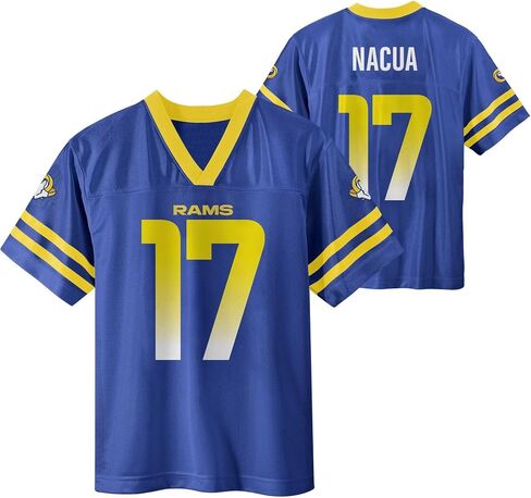 Puka Nacua Los Angeles Rams Blue #17 NFL Kids Youth 4-20 Name and Number Team Color Home Player Football Jersey in Saudi Arabia