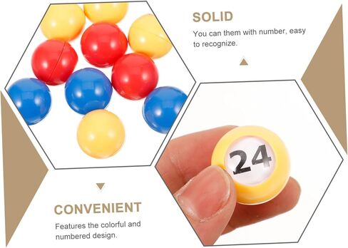 30 قطعة من كرات البنغو البلاستيكية لألعاب اليانصيب أرقام لألعاب الحفلات ورسم السحب in Kuwait