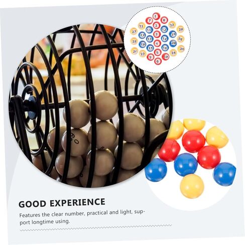 30 قطعة من كرات البنغو البلاستيكية لألعاب اليانصيب أرقام لألعاب الحفلات ورسم السحب in Kuwait