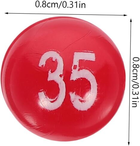 1 Pack Colored Balls Raffle Drawing Balls for Events Celebrations Game Bright Colors Easy to Read Numbers Reusable Material Color Printing in Saudi Arabia