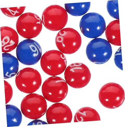1 Pack Colored Balls Raffle Drawing Balls for Events Celebrations Game Bright Colors Easy to Read Numbers Reusable Material Color Printing in Saudi Arabia