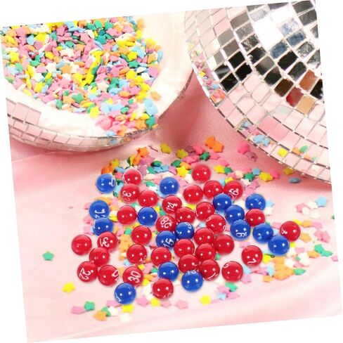 1 Pack Colored Balls Raffle Drawing Balls for Events Celebrations Game Bright Colors Easy to Read Numbers Reusable Material Color Printing in Saudi Arabia