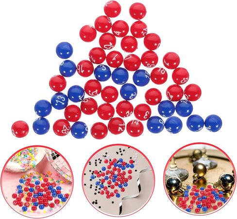 1 Pack Colored Balls Raffle Drawing Balls for Events Celebrations Game Bright Colors Easy to Read Numbers Reusable Material Color Printing in Saudi Arabia