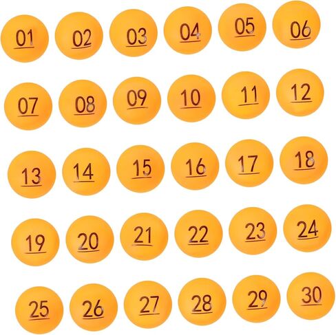 Ciieeo 30pcs Hollow Raffle Balls Bingo Ball Hollow Lottery Game for Home Parties Raffle Drawing Vibrant Colors in Kuwait