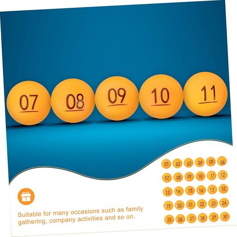 Ciieeo 30pcs Hollow Raffle Balls Bingo Ball Hollow Lottery Game for Home Parties Raffle Drawing Vibrant Colors in Kuwait