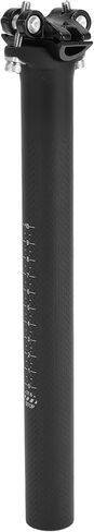 العالمي 31.6x300mm ألياف الكربون نمط ماتي الأسود مقعد الدراجة المشاركات قابل للتعديل زاوية خفيفة الوزن دراجة السرج آخر مقعد أنبوب ألياف الكربون 1 قطعة in Saudi Arabia
