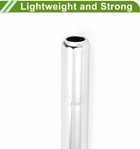 Universal 27.2x250mm Silver Tone Bike Seat Posts Durable Bike Saddle Post Seat Tube Steel 1 Pc in Saudi Arabia