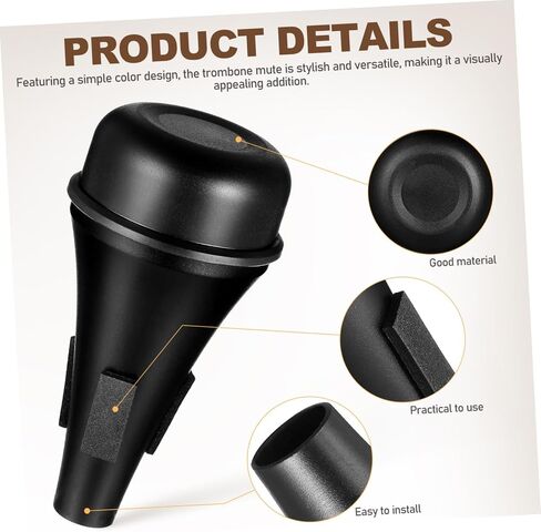Trumpet Mute Brass Instrument Accessory Trombone Practice Mute Saxophone in Saudi Arabia