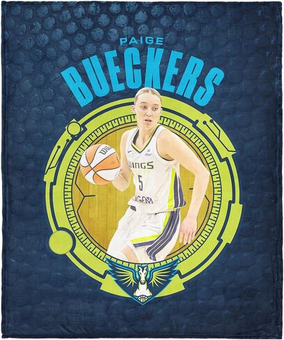NORTHWEST WNBA Dallas Wings Paige Bueckers بطانية حريرية الملمس، 50 × 60 بوصة in Saudi Arabia