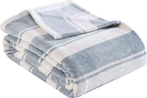 Eddie Bauer - King Blanket, Ultra Plush Bedding, Luxurious Bedding Set (Stones Throw Stripe, King) in Saudi Arabia