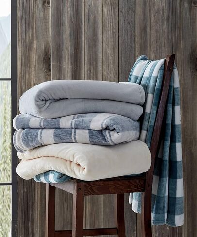 Eddie Bauer - King Blanket, Ultra Plush Bedding, Luxurious Bedding Set (Stones Throw Stripe, King) in Saudi Arabia