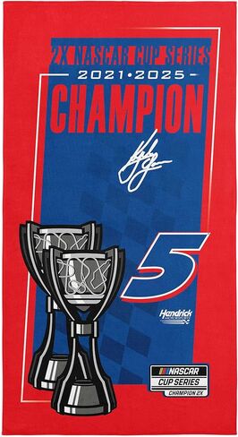 NASCAR 2025 Cup Series Champion Kyle Larson Beach Towel 30 x 60 inches in Saudi Arabia