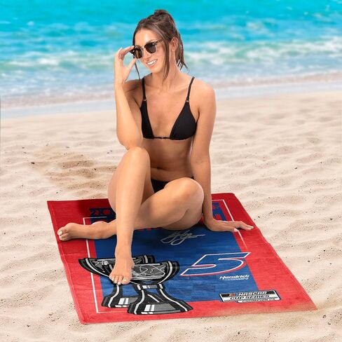 NASCAR 2025 Cup Series Champion Kyle Larson Beach Towel 30 x 60 inches in Saudi Arabia