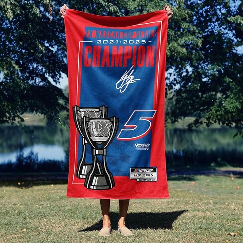 NASCAR 2025 Cup Series Champion Kyle Larson Beach Towel 30 x 60 inches in Saudi Arabia