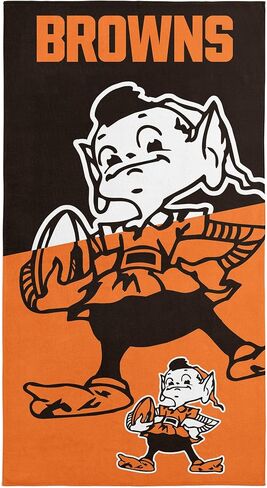منشفة الشاطئ من الألياف الدقيقة من Northwest NFL Cleveland Browns، مقاس 76.2 × 60 بوصة - سريعة الجفاف، مقاومة للرمل، خفيفة الوزن، عالية الامتصاص، تصميم قاطع in Saudi Arabia