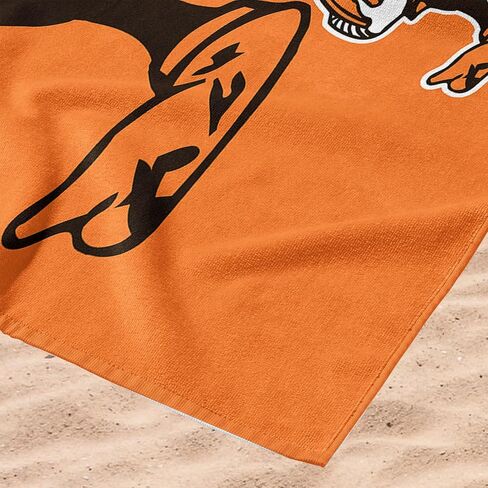 منشفة الشاطئ من الألياف الدقيقة من Northwest NFL Cleveland Browns، مقاس 76.2 × 60 بوصة - سريعة الجفاف، مقاومة للرمل، خفيفة الوزن، عالية الامتصاص، تصميم قاطع in Saudi Arabia