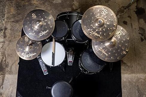 Zildjian SD4680 S Family Dark Cymbal Pack Bundle with Cymbal Bag, Drumsticks, and Austin Bazaar Polishing Cloth in Saudi Arabia