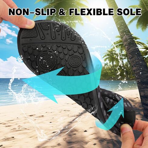Barefoot Water Shoes for Women Men Non-Slip Yoga Socks Travel Slippers for Indoor Outdoor Beach Swim Surf Water Sport in Kuwait
