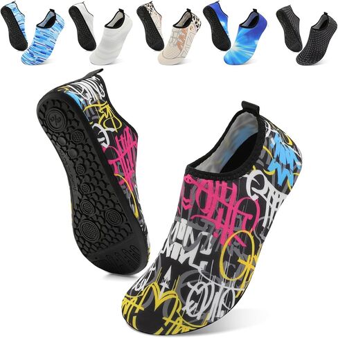 Barefoot Water Shoes for Women Men Non-Slip Yoga Socks Travel Slippers for Indoor Outdoor Beach Swim Surf Water Sport in Kuwait