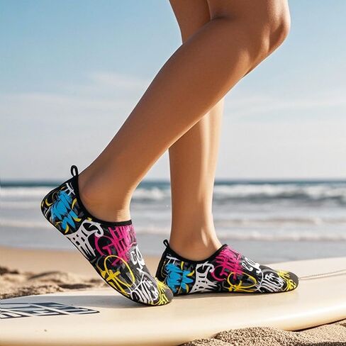 Barefoot Water Shoes for Women Men Non-Slip Yoga Socks Travel Slippers for Indoor Outdoor Beach Swim Surf Water Sport in Kuwait