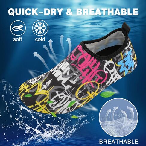 Barefoot Water Shoes for Women Men Non-Slip Yoga Socks Travel Slippers for Indoor Outdoor Beach Swim Surf Water Sport in Kuwait