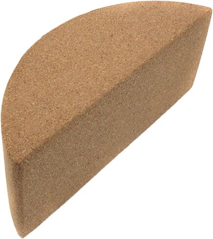 VOSAREA High Density Cork Yoga Block Non Slip Half Moon Shape for Core Muscle Strength and Balance Durable Yoga Training Tool for Support and Stability in Saudi Arabia