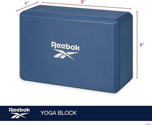 كتلة اليوغا الصلبة من ريبوك، 4 × 6 × 9 بوصة، مع دعم خفيف الوزن للمرونة والتوازن والمحاذاة، كتلة إسفنجية محمولة للياقة البدنية، والتمارين المنزلية، والتمدد والمزيد in Saudi Arabia