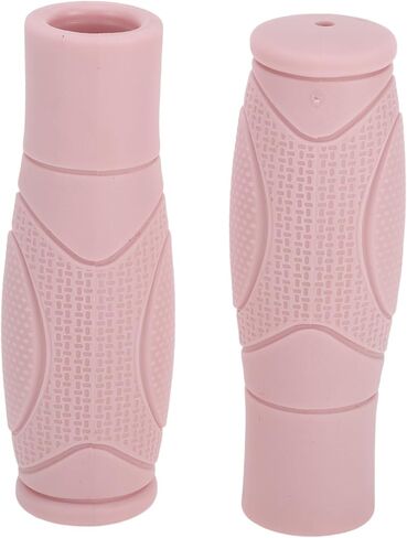 Bike Handlebar Grips Covers 125mm Long Lightweight | Bicycle End Grip Protector Pink 1 Pair in Saudi Arabia