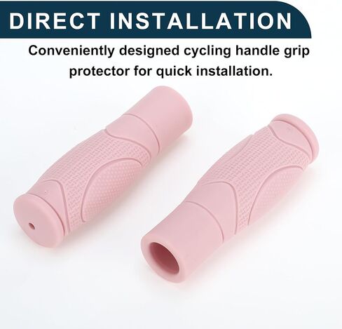 Bike Handlebar Grips Covers 125mm Long Lightweight | Bicycle End Grip Protector Pink 1 Pair in Saudi Arabia