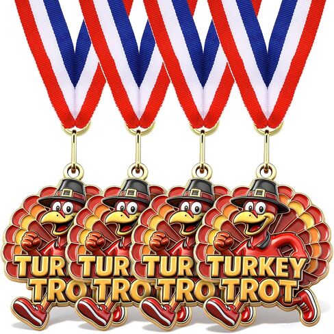 ميداليات Cunno Thanksgiving تركيا الهرولة 2 بوصة ميداليات وعاء تركيا مع شريط ميدالية الشكر الذهبية لوعاء ميدالية الهرولة التركية، وفعاليات العطلات المجتمعية، وجوائز اليوم الرياضي in Saudi Arabia