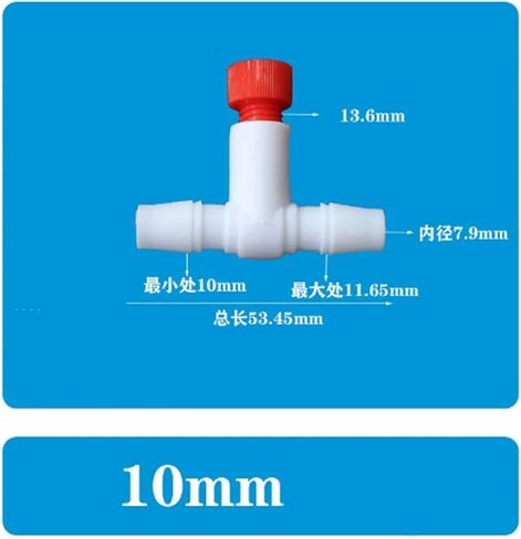 1 قطعة صمام تنظيم البلاستيك خزان الأسماك أنبوب الأكسجين التبديل حوض السمك الرغامي (4 مللي متر الأزرق) in Kuwait