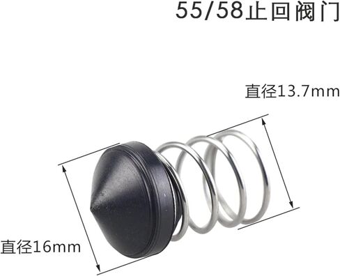 10 قطعة قطع غيار مضخة غسيل السيارات ذات الضغط العالي 280/380/55/58 صمام فحص مخرج المياه في اتجاه واحد (سماوي -1) in Kuwait