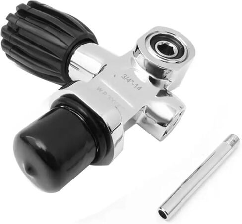 Metal High Pressure Scuba Valve Silver Water Sports Diving Tank Accessories in Saudi Arabia