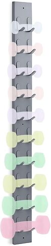 Zonon 47 Inch Dumbbell Wall Rack 10 Capacity Metal Heavy Duty Dumbbell Storage Holder for Space-saving Home Gym (Hardware Included) in Saudi Arabia