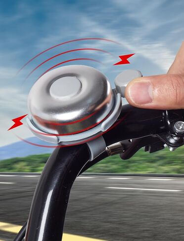 Classic Bike Bell, Aluminum Bicycle Bell, Loud Crisp Clear Sound Bicycle Bike Bell for Adults in Saudi Arabia