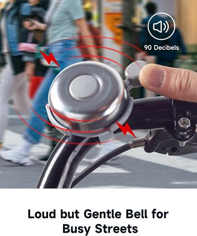 Classic Bike Bell, Aluminum Bicycle Bell, Loud Crisp Clear Sound Bicycle Bike Bell for Adults in Saudi Arabia