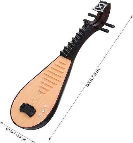 DOITOOL 1pc Vintage Chinese Lute Model Elegant Instrument Decoration for Ancient Style Photography Prop Creative Friends Family Craftsmanship in Saudi Arabia