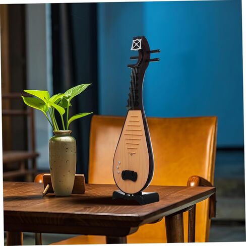 DOITOOL 1pc Vintage Chinese Lute Model Elegant Instrument Decoration for Ancient Style Photography Prop Creative Friends Family Craftsmanship in Saudi Arabia