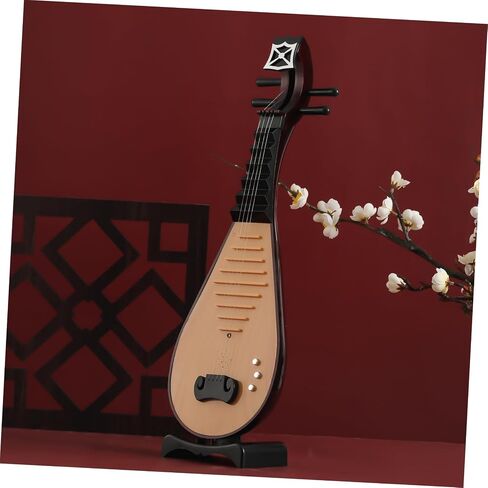 DOITOOL 1pc Vintage Chinese Lute Model Elegant Instrument Decoration for Ancient Style Photography Prop Creative Friends Family Craftsmanship in Saudi Arabia