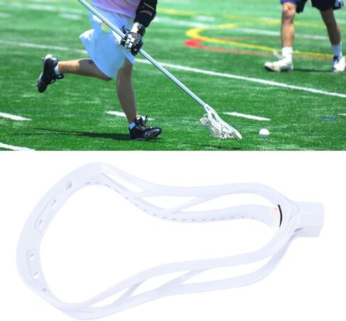 Unstrung Lacrosse Head Unstrung, Nylon High Strength Lacrosse Stick Head Replacement for Competition Sports Training, Easy Installation (White) in Saudi Arabia