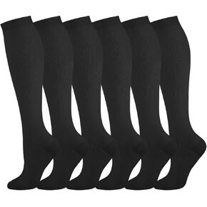 Compression Socks for Women Men 15-20 mmHg Knee High Support for Nurses, Travel, Pregnancy, Athletic in Saudi Arabia