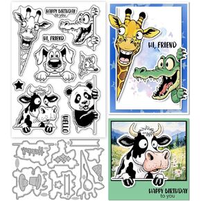 Globleland Quirky Comic People Clear Stamps و Magic Hair Cartoon People Cutting Vies Lit for DIY Scrapbooking and Cards Making Decorative Photo Abrum Decoration in Kuwait