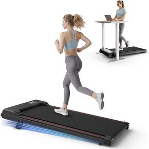 Walking Pad Treadmill, Under Desk Treadmill for Home & Office, Wide Running Belt, Remote Control, Installation Free, Easy to Move, 300 LB Capacity in Saudi Arabia