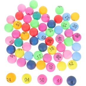 60pcs Seamless Game Balls for Raffles Lotteries and Educational Games Number Balls and Fun Entertainment for Parties and Events in Kuwait