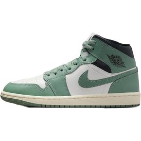 Nike Jordan Women's Shoes Air Jordan 1 Mid White Snakeskin BQ6472-110 (Numeric_9) in Kuwait