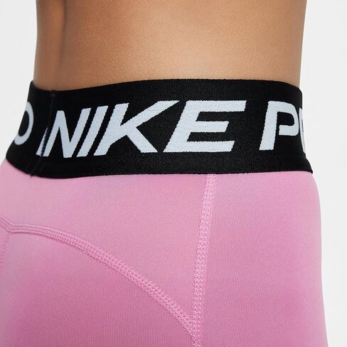 Nike Pro Big Kids' (Girls') Dri-FIT 5" Shorts (Magic Flamingo/White, FB1081-646) in Saudi Arabia