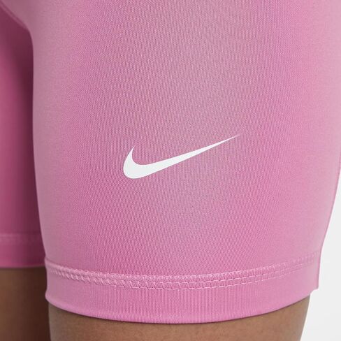 Nike Pro Big Kids' (Girls') Dri-FIT 5" Shorts (Magic Flamingo/White, FB1081-646) in Saudi Arabia