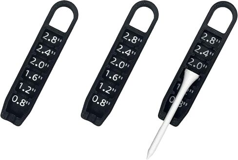 (3 Pack) Golf Tee Height Adjuster Tool for Consistent Tee Placements, Measuring Tool for Tee Height Setup in Saudi Arabia
