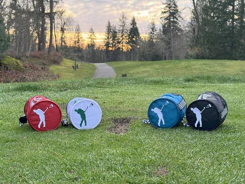 Divot Bags | Convenient Pouch to Hold Sand and Seed Mix for Fixing Divots While Golfing | Bag Easily Attaches to Golf Bag or Push Cart | Allows Golfers to Carry Divot Mix While Walking in Saudi Arabia